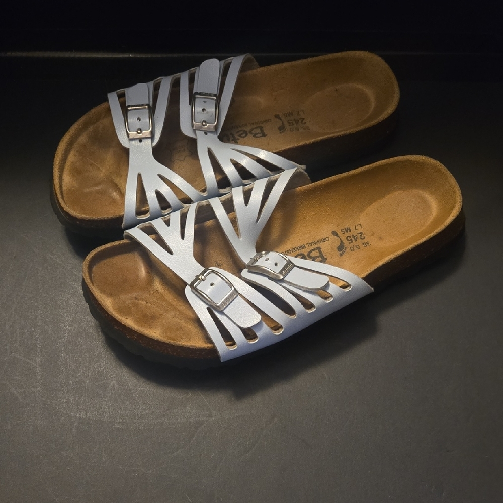 Birkenstock Women's Sandles. Light Blue. Size 7